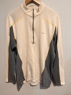 Patagonia Quarter Zip Capilene 3 Polartec Midweight Longsleeve Mens Large